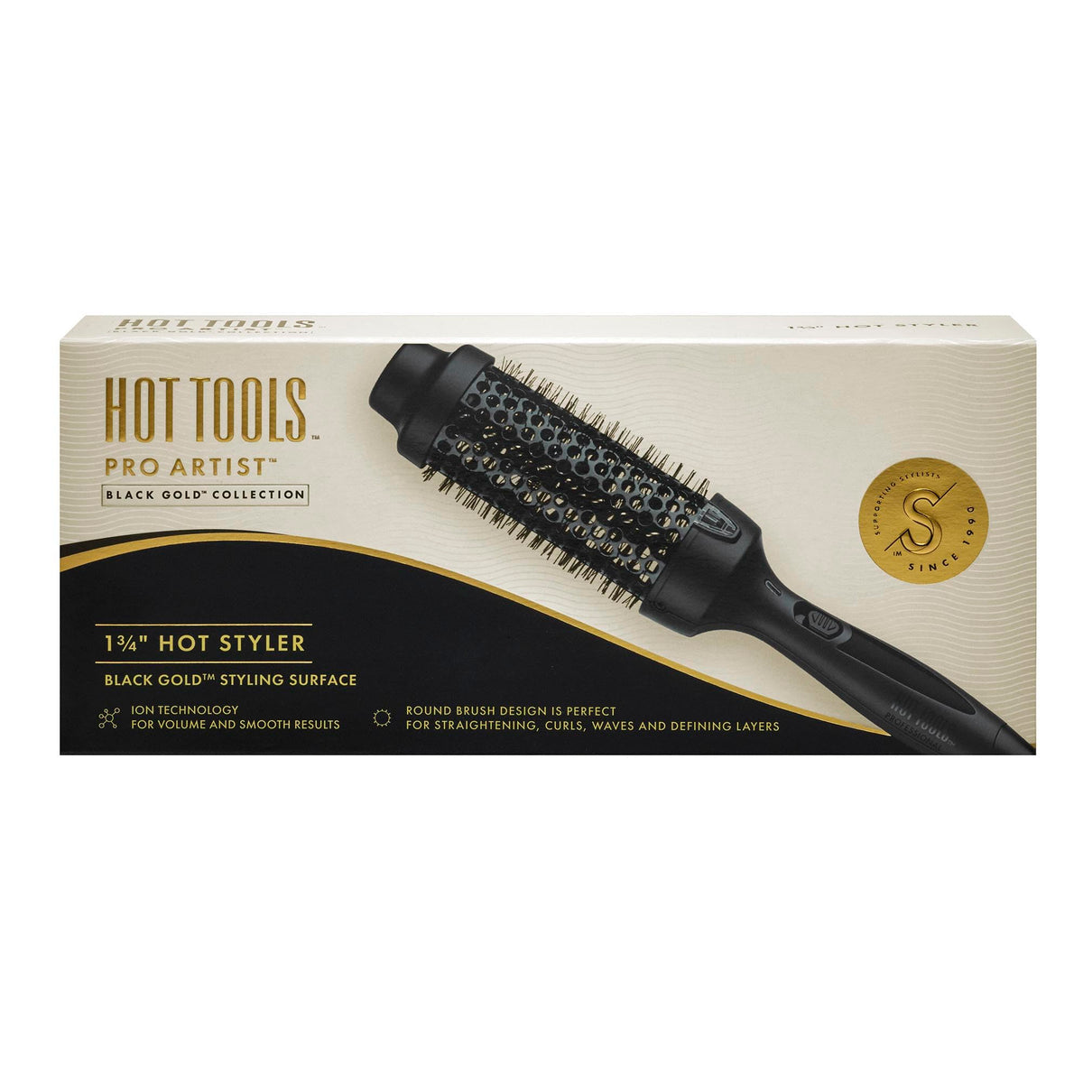 HOT TOOLS Pro Artist Black Gold Hot Styler packaging