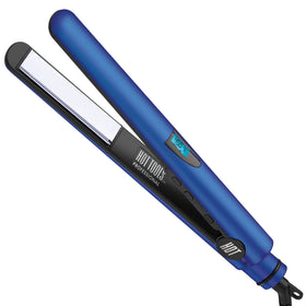 HOT TOOLS Professional Radiant Blue Flat Iron front view
