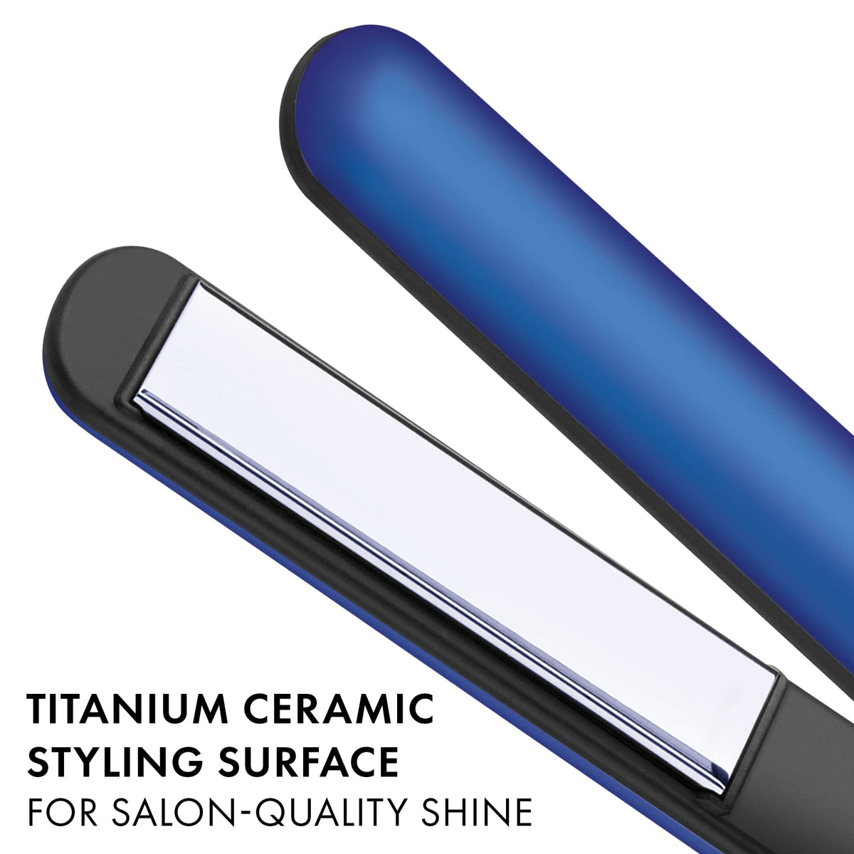 HOT TOOLS Radiant Blue Flat Iron LCD temperature display