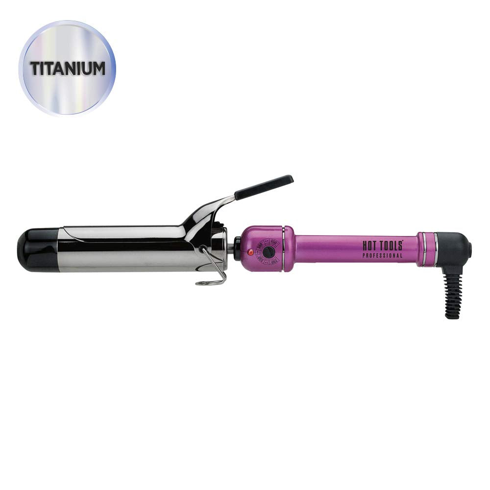 HOT TOOLS Titanium Curling Iron with rheostat control dial