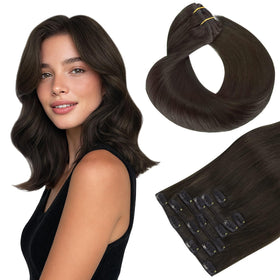 hotbanana Clip in Hair Extensions 14 inch #2 front view