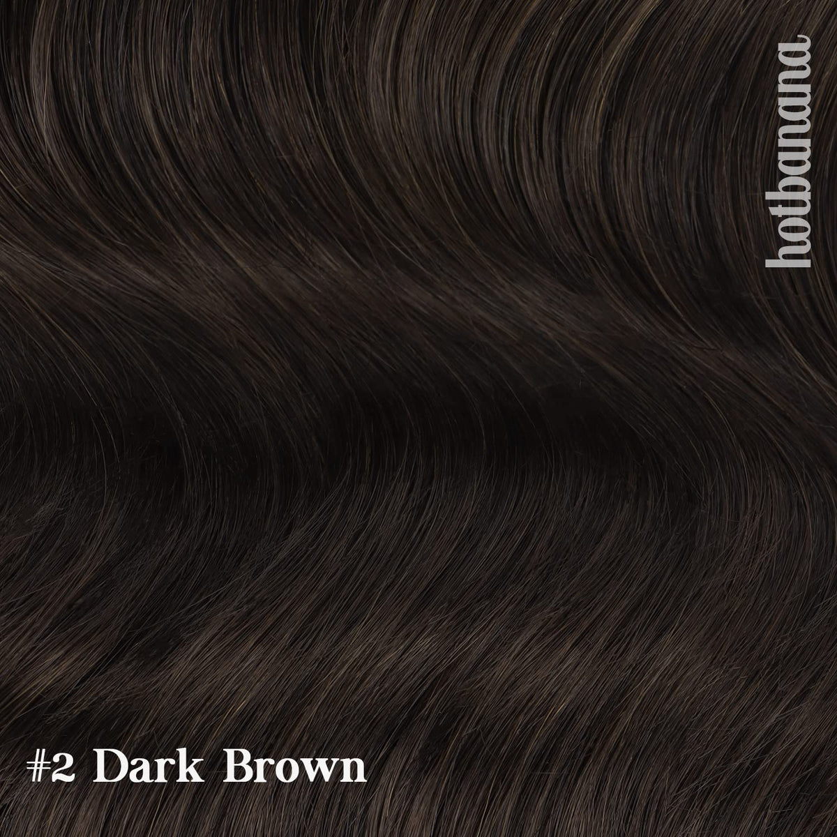hotbanana Clip in Hair Extensions 14 inch #2 styled on model