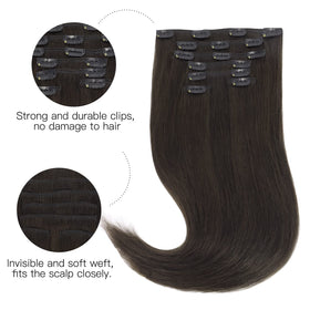 hotbanana Clip in Hair Extensions 16-inch #2 packaging