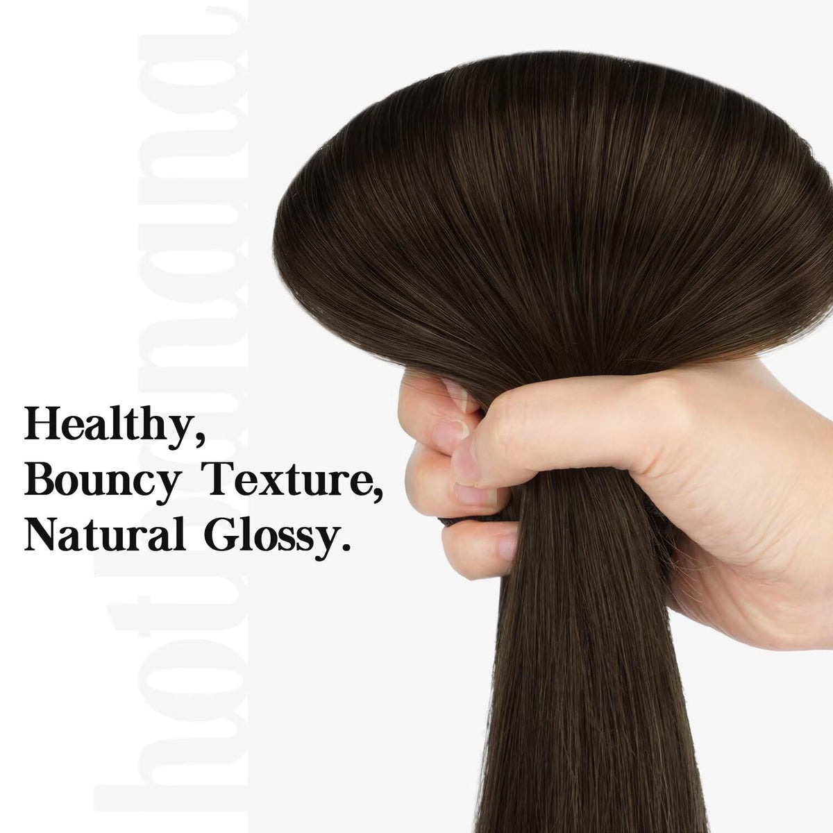 hotbanana Clip in Hair Extensions 20 inch close-up of clips