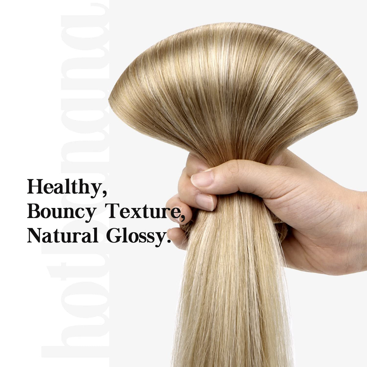 hotbanana Clip in Hair Extensions 22-inch length comparison