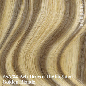 hotbanana Clip in Hair Extensions 22-inch styled on mannequin