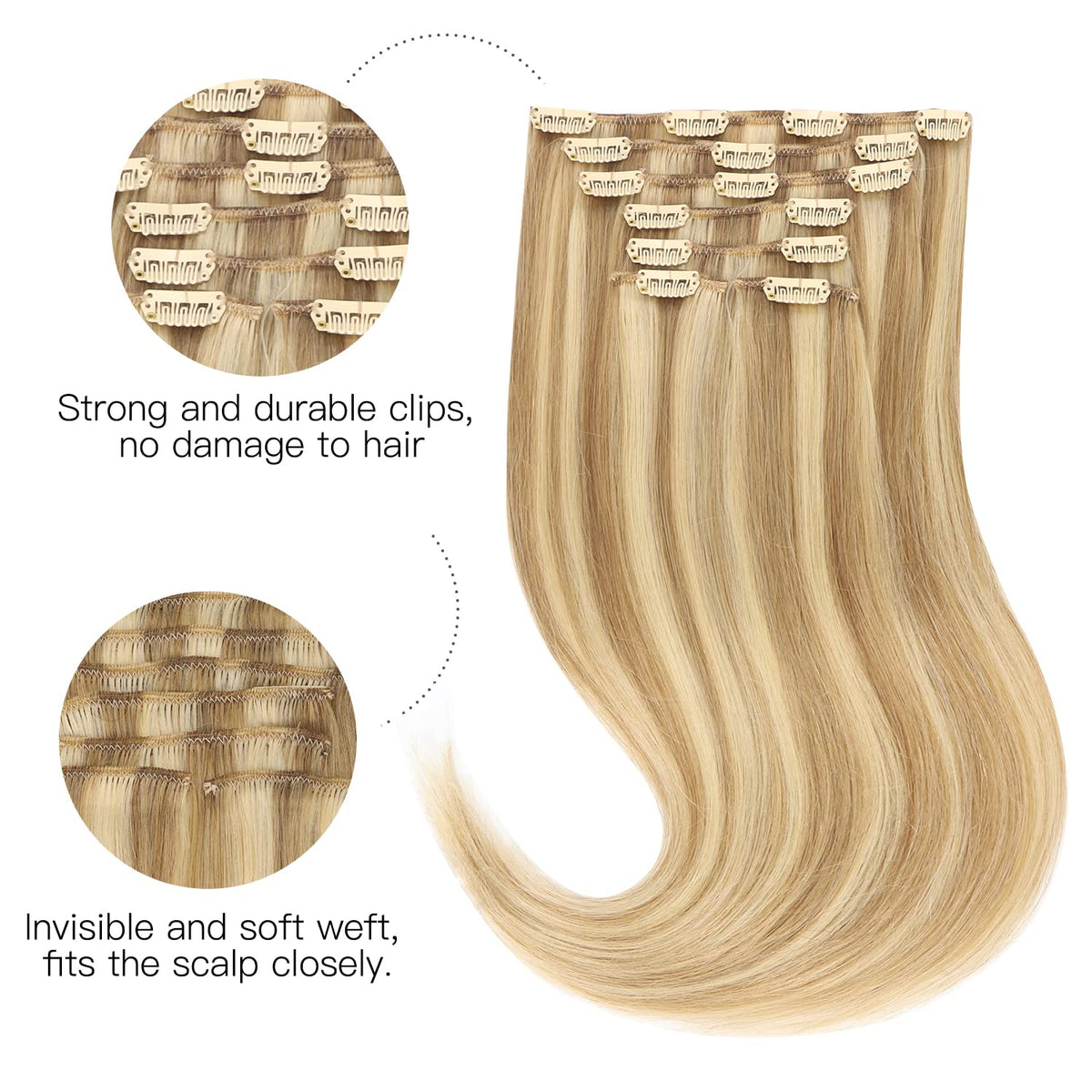 hotbanana Clip in Hair Extensions packaging