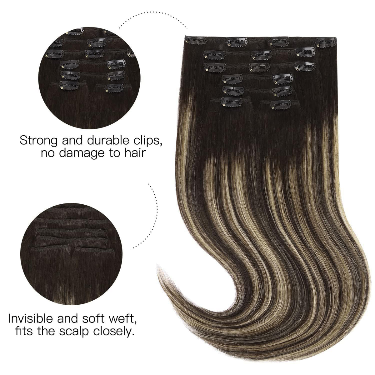 hotbanana Clip in Hair Extensions packaging