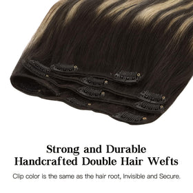 hotbanana Clip in Hair Extensions styled in hair