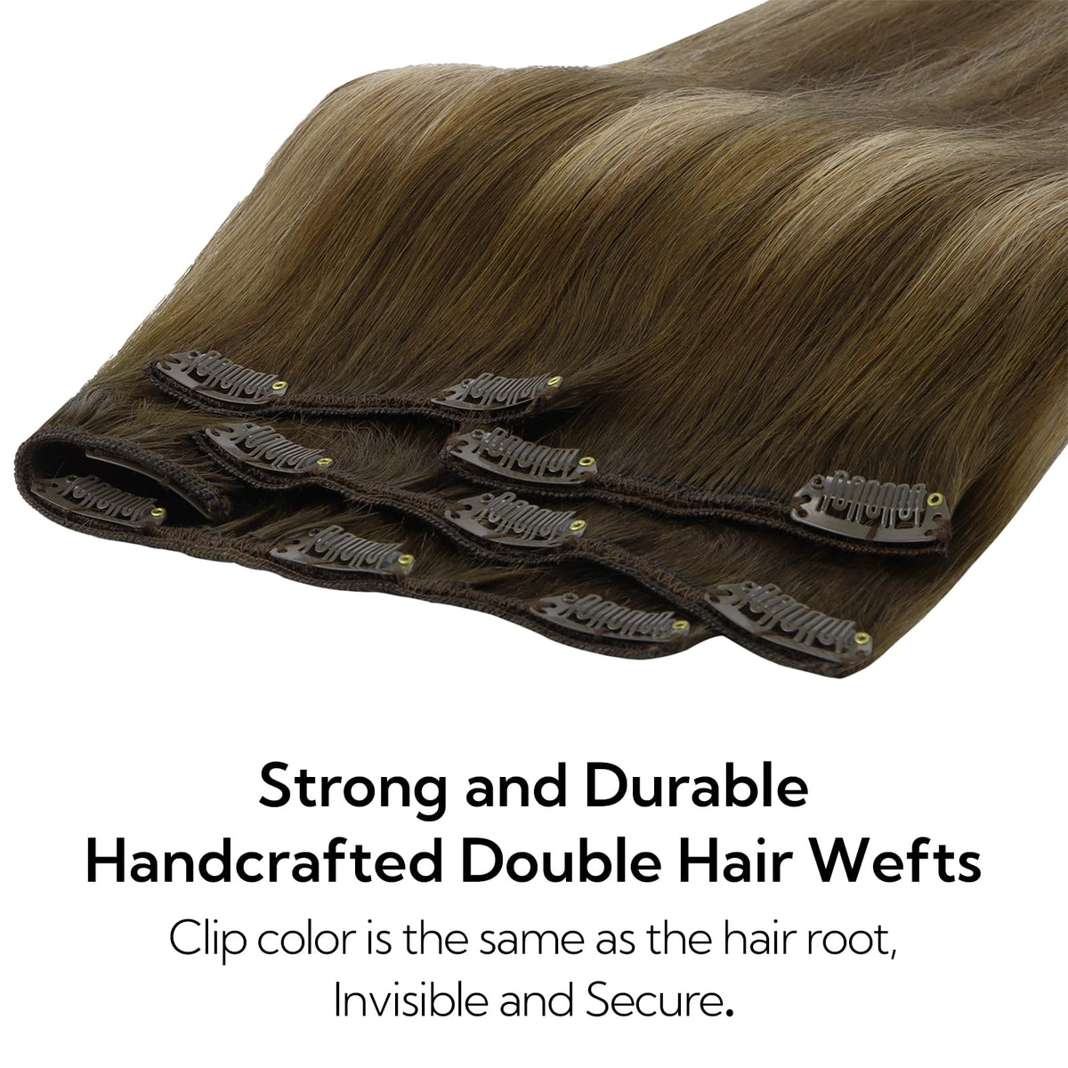 hotbanana clip-in hair extensions styled in loose waves