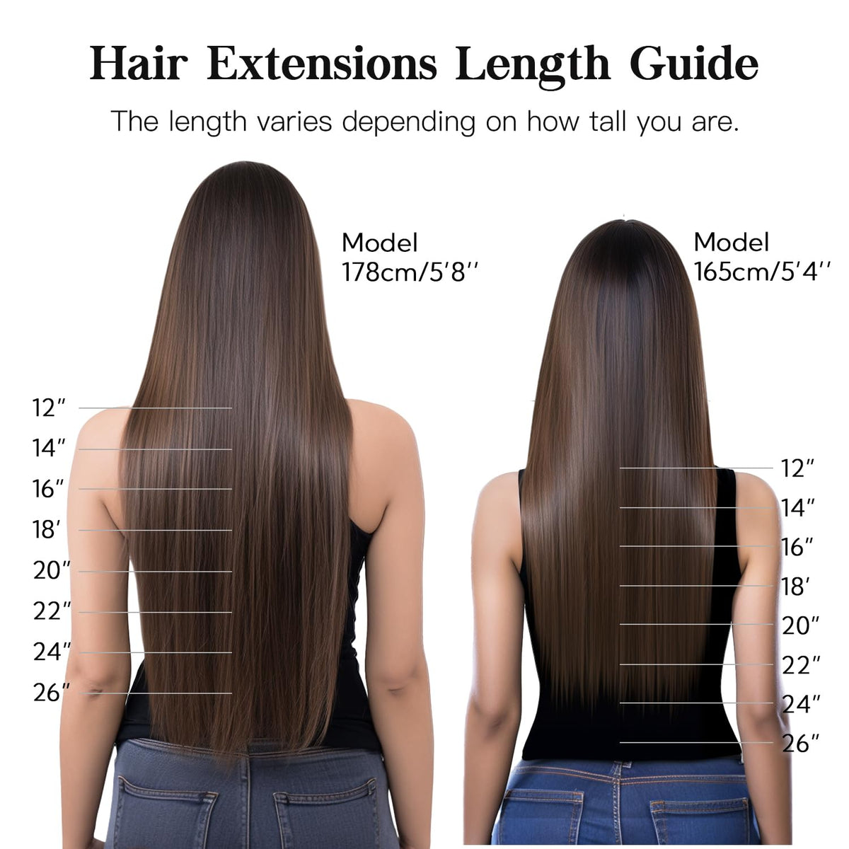 hotbanana Clip in Hair Extensions worn by a model
