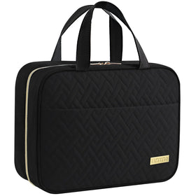 HOTOR Hanging Travel Toiletry Bag black front view