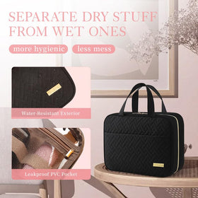 HOTOR Hanging Travel Toiletry Bag closed side view