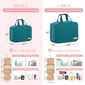 HOTOR Hanging Travel Toiletry Bag with metal hook
