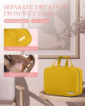 HOTOR Toiletry Bag folded compactly for travel