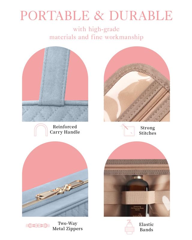 HOTOR toiletry bag folded showing compact design