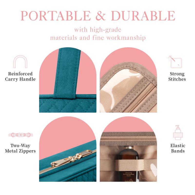 HOTOR Toiletry Bag in use at a travel setting