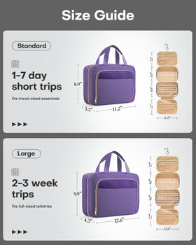 HOTOR Toiletry Bag showing multiple compartments and hook