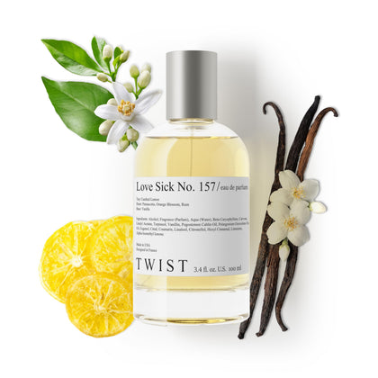 HOUSE OF TWIST Love Sick No. 157 perfume front view 100ml bottle