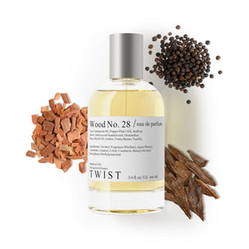 HOUSE OF TWIST Twist Wood No. 28 Eau de Parfum bottle front view