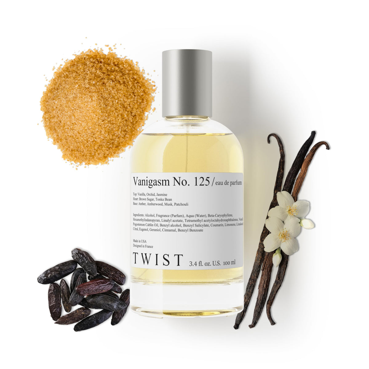 HOUSE OF TWIST Vanigasm No. 125 Eau de Parfum 100ml front view
