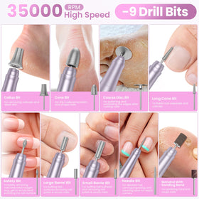 Hoxida Cordless Nail Drill lightweight design comparison