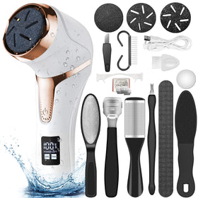 Hoxida Electric Callus Remover front view with LCD display