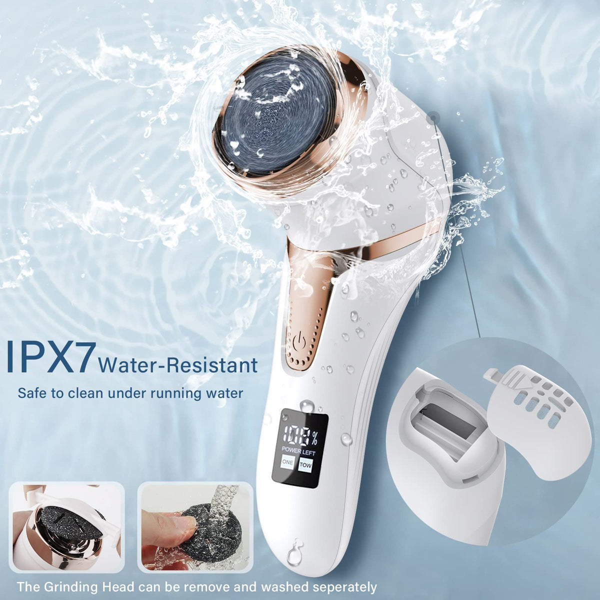 Hoxida Electric Callus Remover with 10-in-1 pedicure tool set