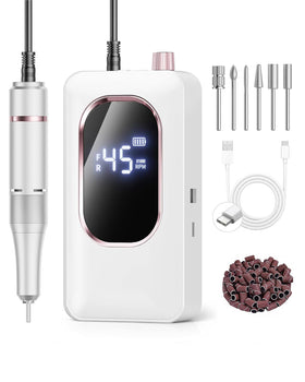 Hoxida Electric Nail Drill 45000RPM with LCD display