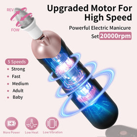 Hoxida Electric Nail File cordless design