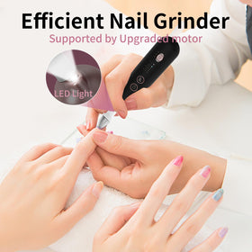 Hoxida Electric Nail File in hand for easy use
