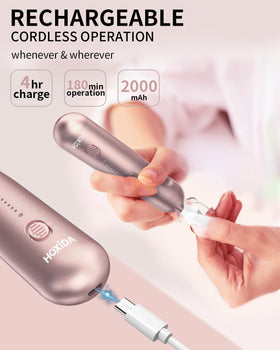 Hoxida Nail Drill Grinder showing adjustable speed settings