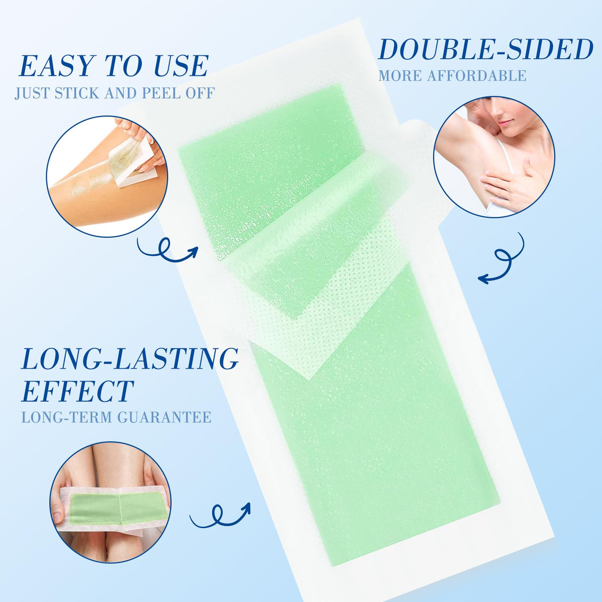 hoyesch wax strips small size for facial hair removal