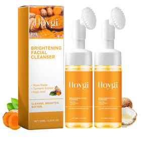 HOYGI Turmeric Face Wash with Brush front view