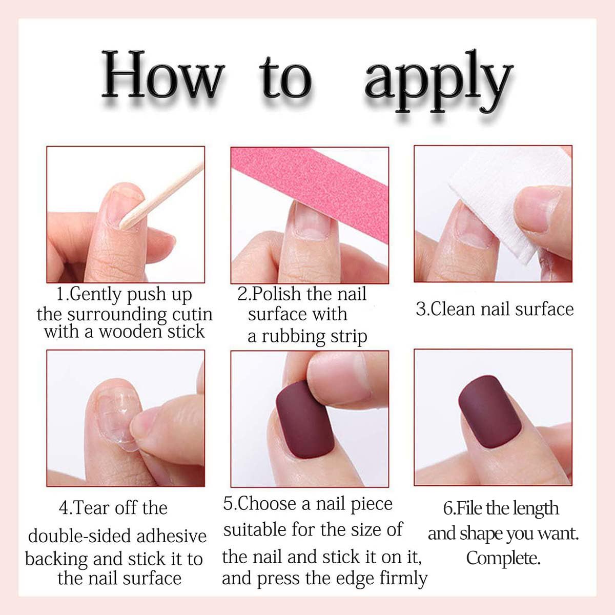 HPYFOI Press On Nails packaging front view