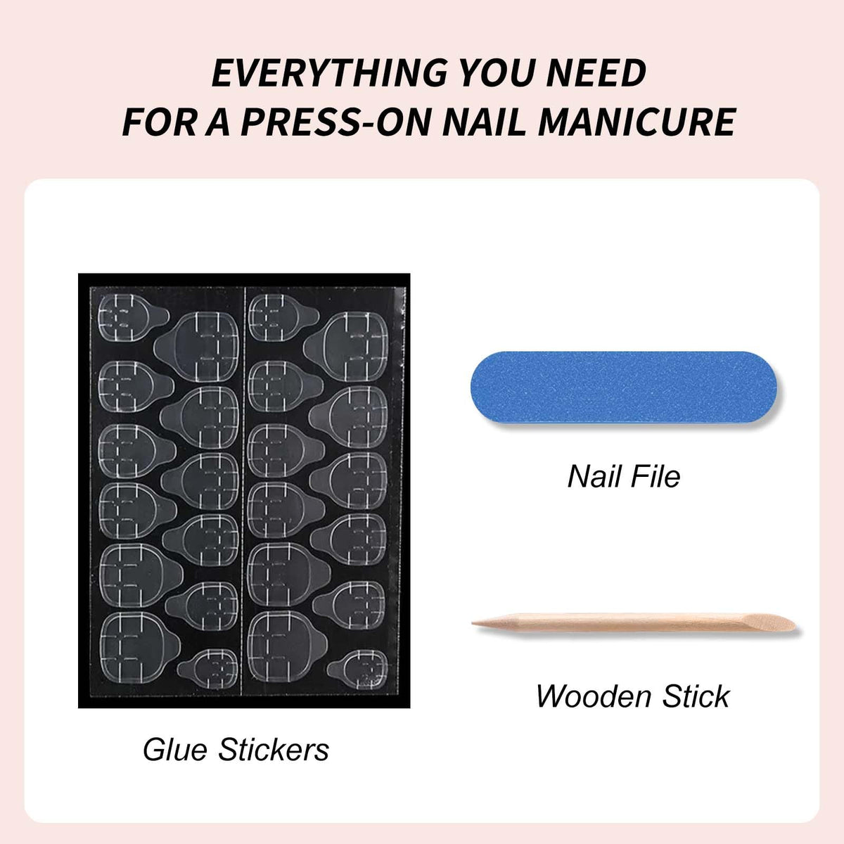 HPYFOI Press On Nails styled on a hand
