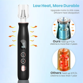 HSKAI Electric Nail File Drill in use on toenails