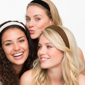 Huachi Knitted Headband set displayed on a flat surface