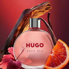 Hugo Boss Deep Red Eau de Parfum bottle side view
