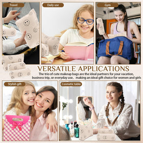 Huhumy Corduroy Makeup Bag Set packaging view