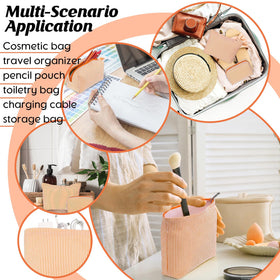 Huhumy makeup bag set displayed with beauty products