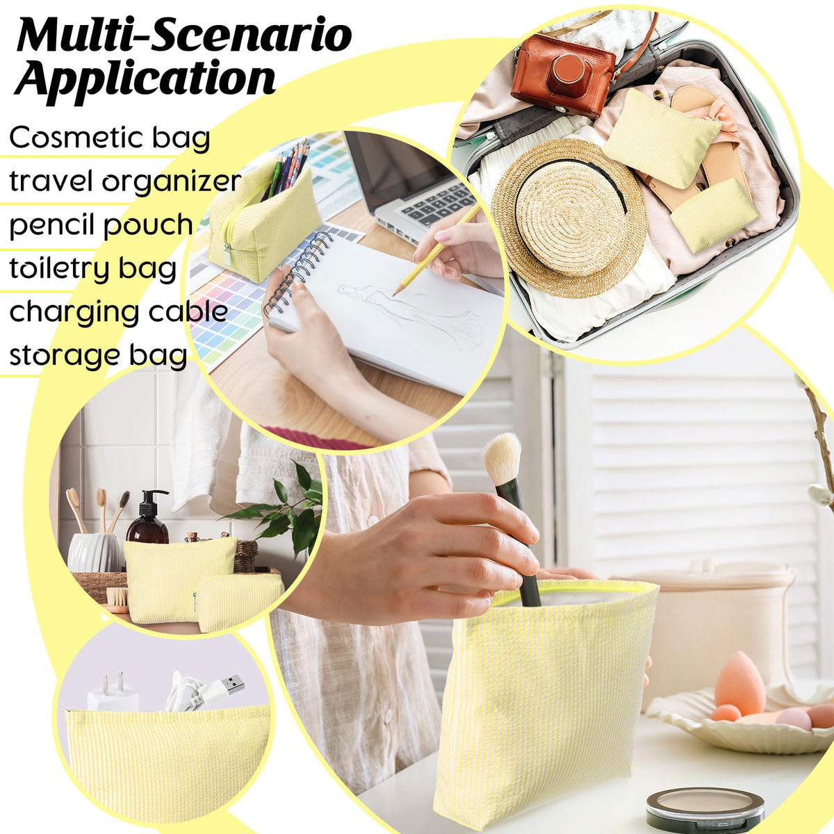 Huhumy makeup bag set packaging