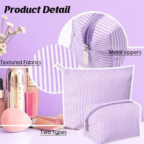 Huhumy makeup bag set showing both sizes
