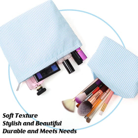 Huhumy makeup bags open showing interior space