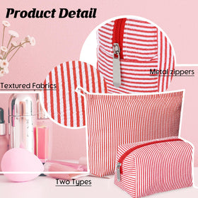 Huhumy makeup bags side view showing size