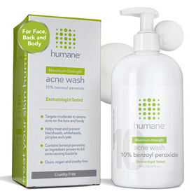 humane Benzoyl Peroxide Acne Body Wash 10% front view