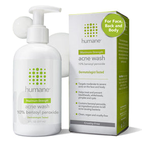humane Benzoyl Peroxide Acne Body Wash 10% front view