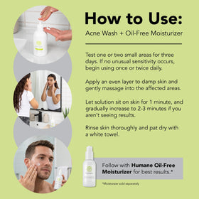 humane Benzoyl Peroxide Acne Body Wash 10% side view