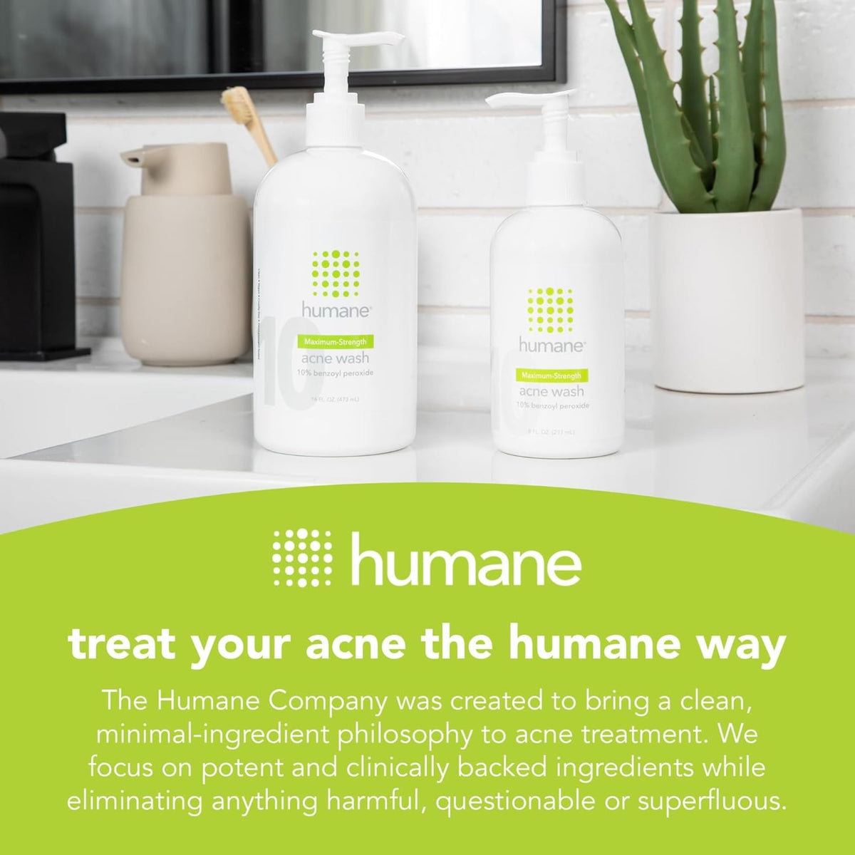 humane Benzoyl Peroxide Acne Body Wash 10% texture close-up