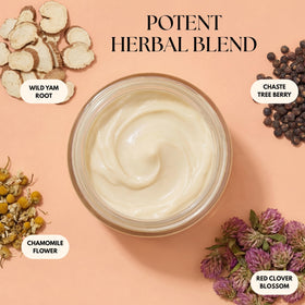 humanroots Wild Yam Cream ingredients close-up